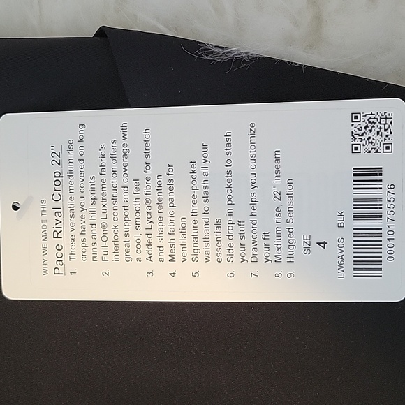 NWT Lululemon Pace Rival High-Rise Crop 22" *No Zip - Picture 6 of 16